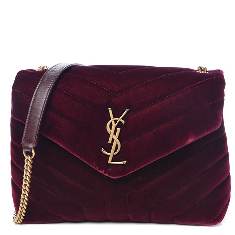 saint laurent velvet bag